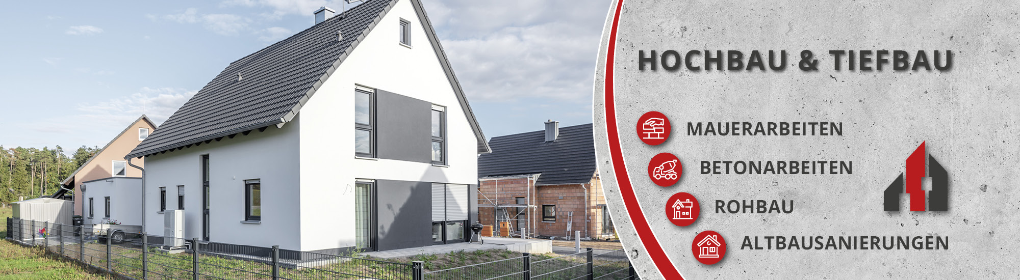 Haus verputzen
